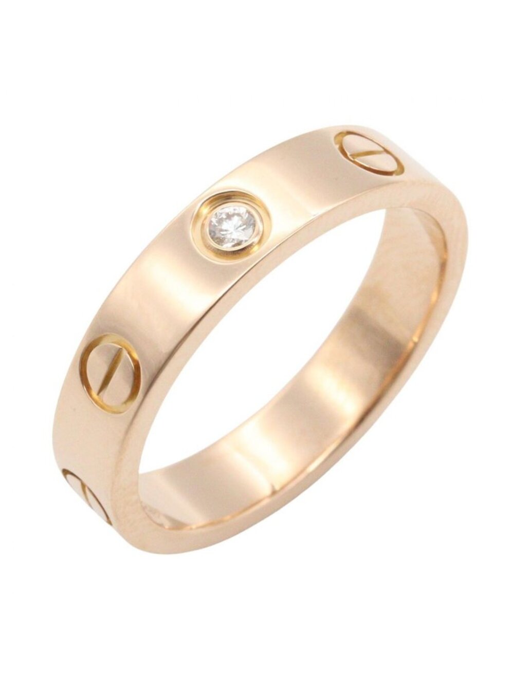 Cartier Ring Mini Love 18k Pink Gold Diamond